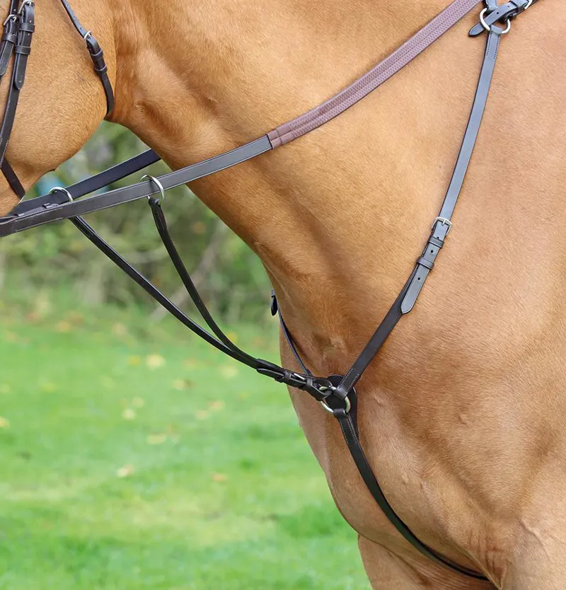 Shires Aviemore Hunt Weight Breastplate Black
