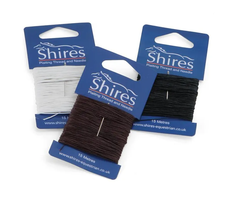 Shires Plaiting Thread Card Black