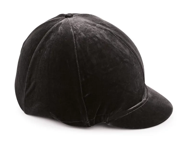 Shires Velveteen Hat Cover Black