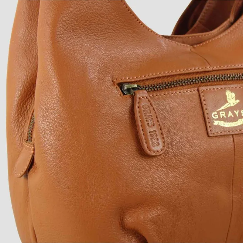 Grays Grace Slouchy Snaffle Handbag Tan-3