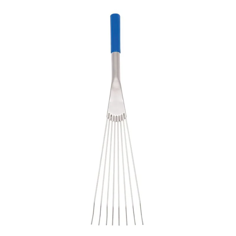 Red Gorilla Big Tidee Metal Rake Short Handle Blue 
