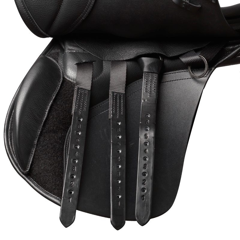 Kent And Masters S-Series Universal GP Adjustable Leather Saddlle Black-3