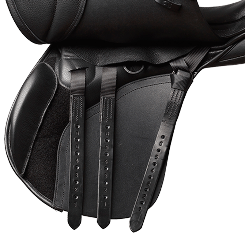 Kent And Masters S-Series Universal GP Adjustable Leather Saddlle Black-1