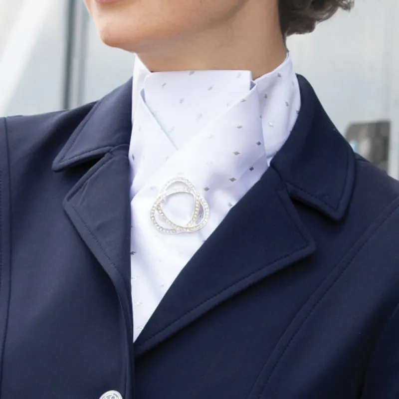Equetech Metallic Diamond Ready Tied Stock-1