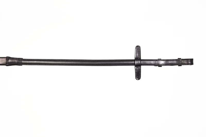 Henry James Xtreme Eventer Hybrid Rubber Reins With Leather Stoppers-3