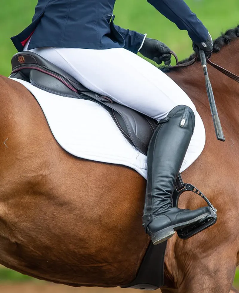 Kent And Masters Competition Series Dual Flap Jump Saddle Black-3