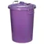 Dustbin 90L Purple