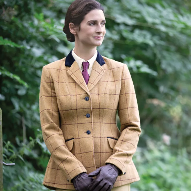 Equetech Ladies Wheatley Deluxe Tweed Riding Jacket-1