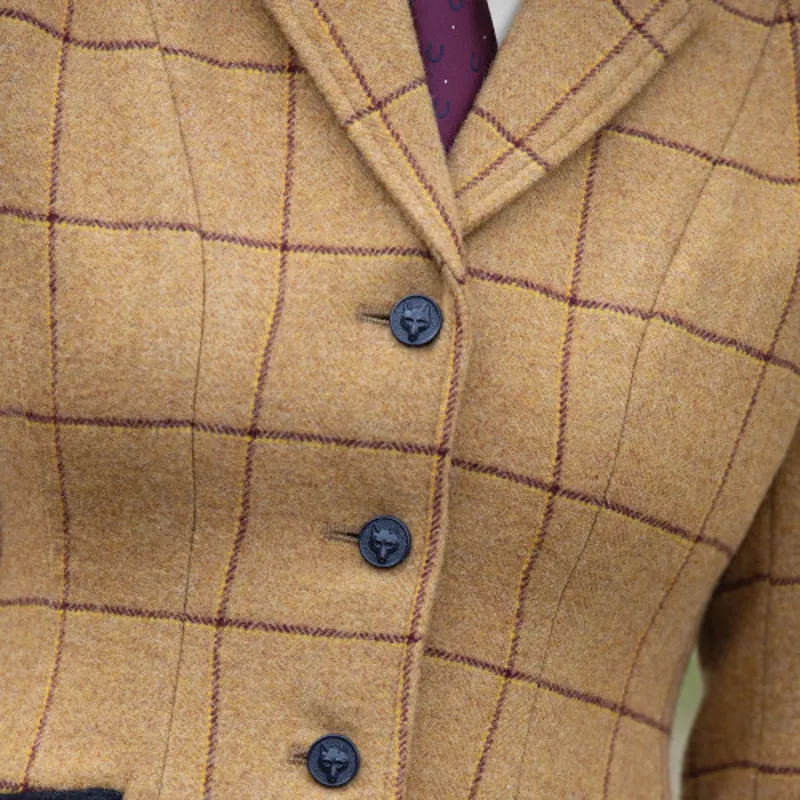 Equetech Ladies Wheatley Deluxe Tweed Riding Jacket-3