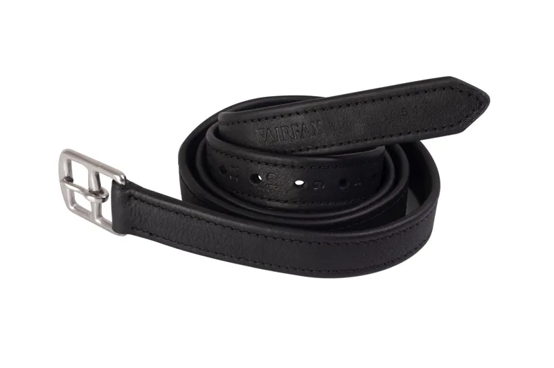 Fairfax World Class Calf Sitrrup Leathers Black