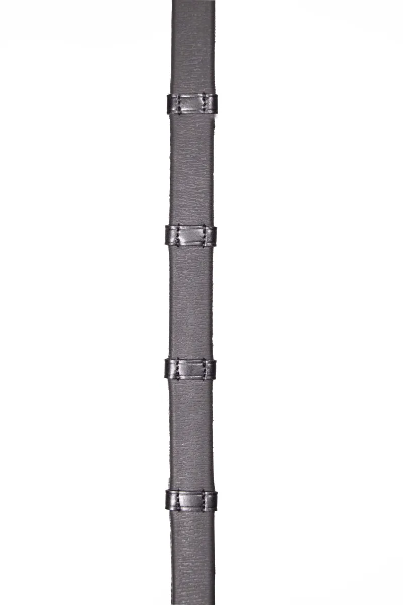 Henry James Xtreme Eventer Hybrid Rubber Reins With Leather Stoppers