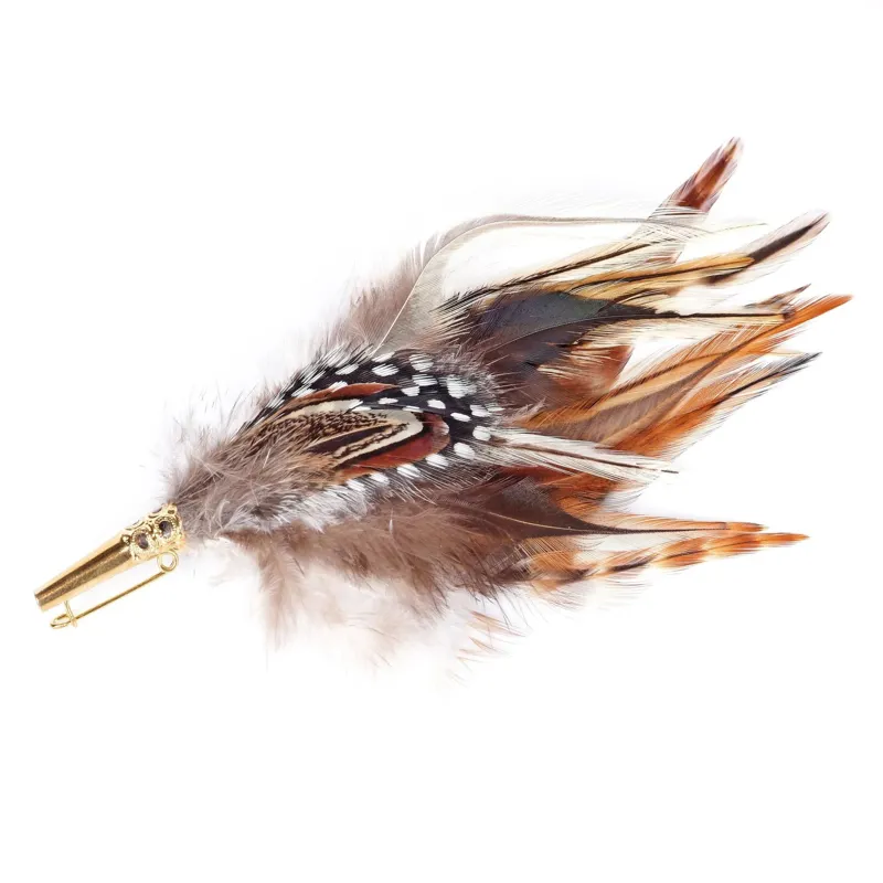 Heather Hats Spotty Guineafowl Feather Mount